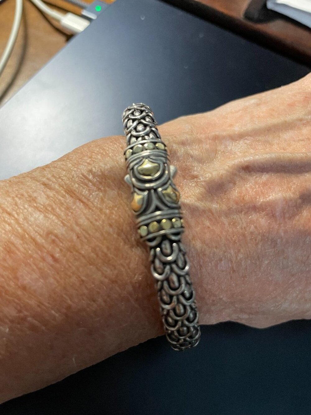 JOHN HARDY NAGA BRACELET 18K 925